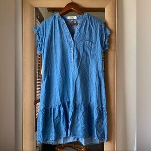 Thread and Supply Chambray Mini Dress Medium